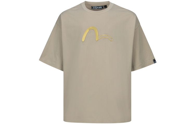 

Мужские футболки с круглым вырезом, умеренно прямой крой Evisu, umber, Желтый, Мужские футболки с круглым вырезом, умеренно прямой крой Evisu, umber