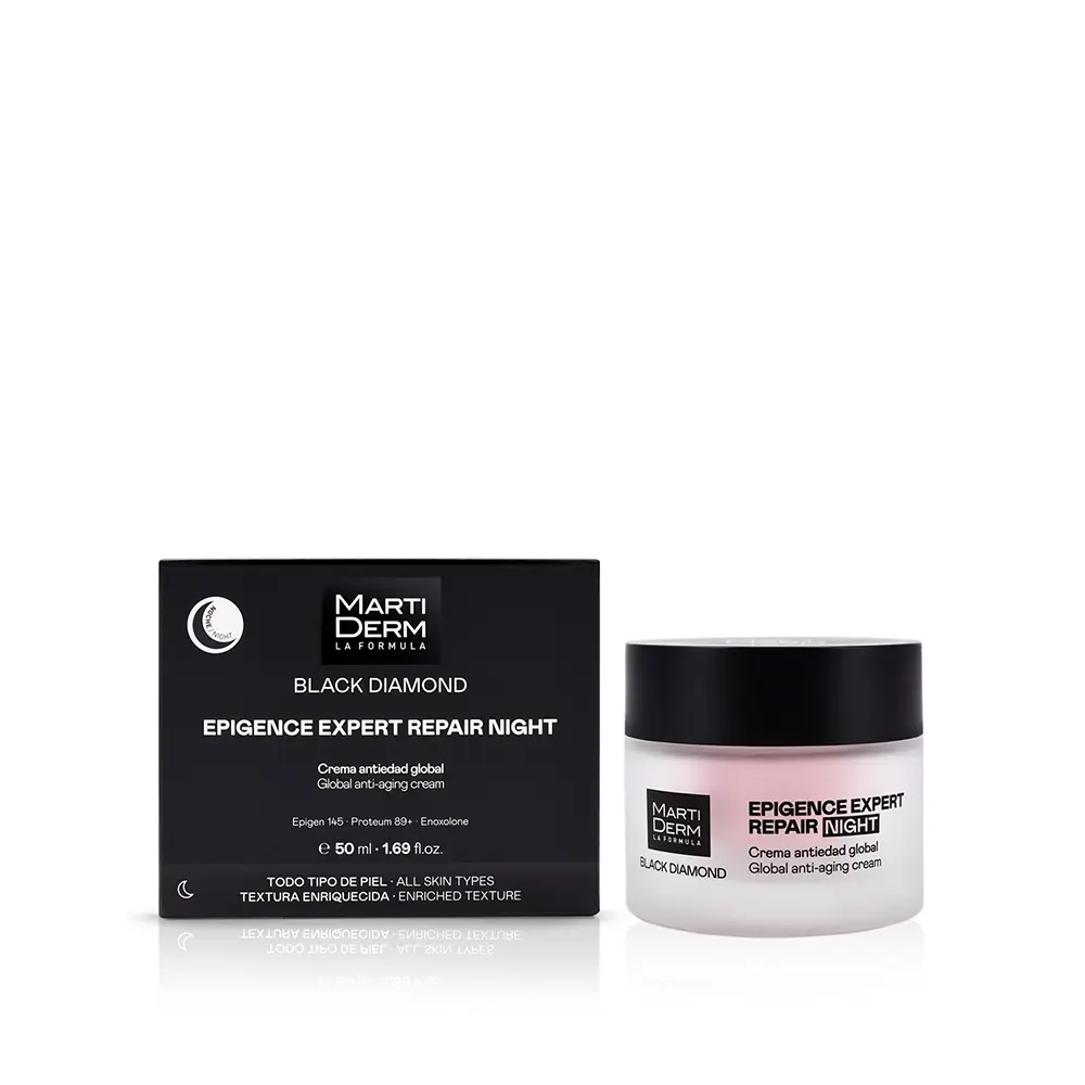 Крем для лица MartiDerm — Black diamond epigence expert repair night crema noche antiedad global, 50 мл — фото 2