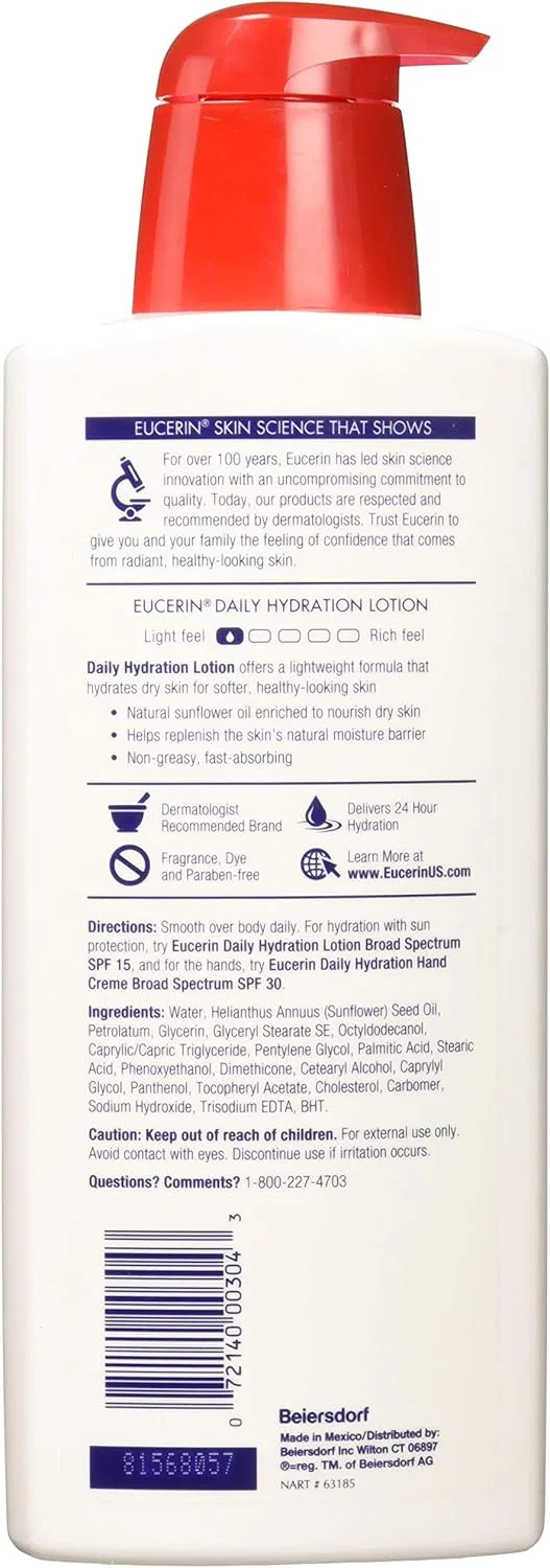 Лосьон увлажняющий Eucerin Daily Hydration Lotion 16.9 fl oz — фото 2