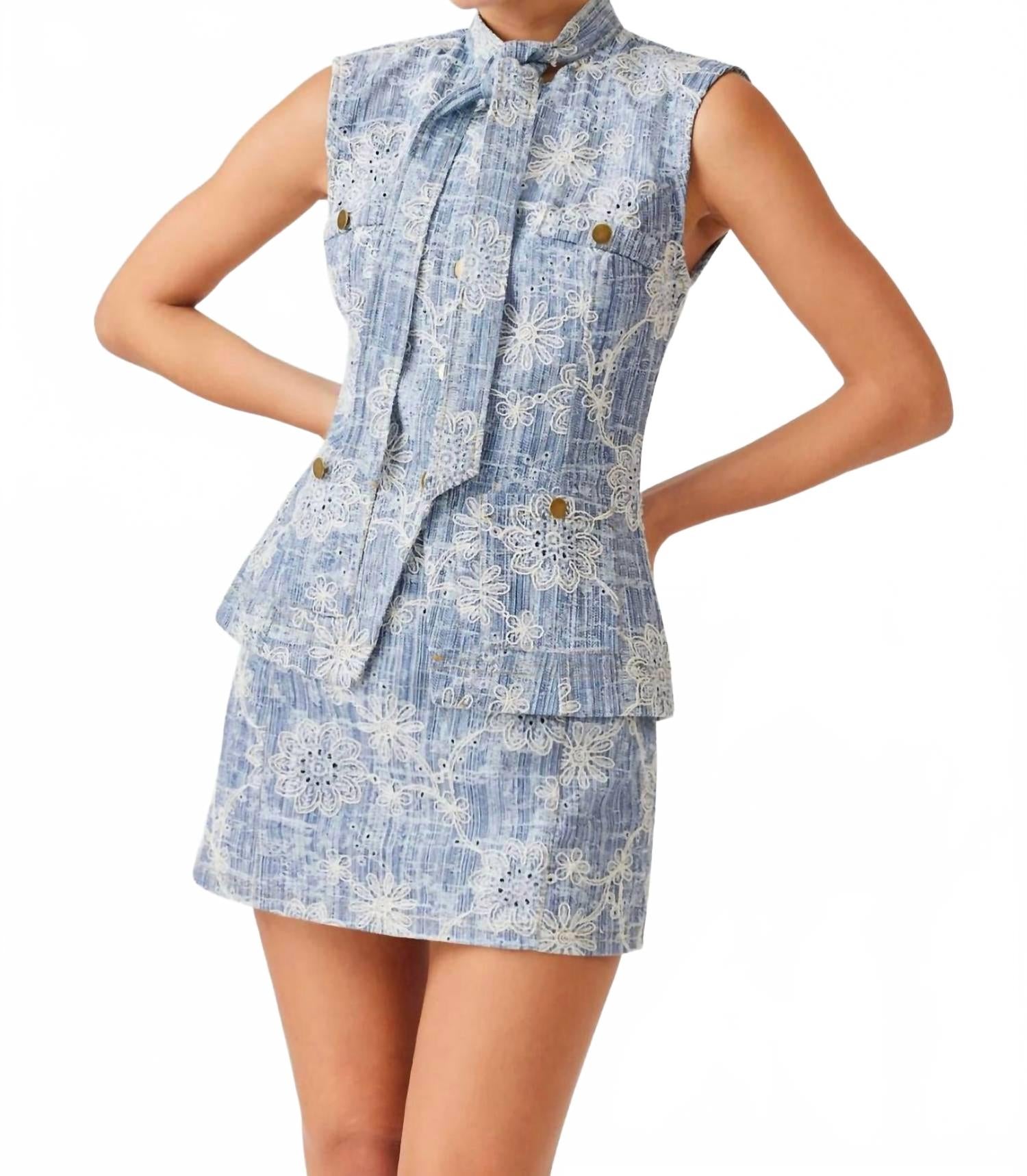 

Моника Мини-юбка из денима ELLIATT, Denim