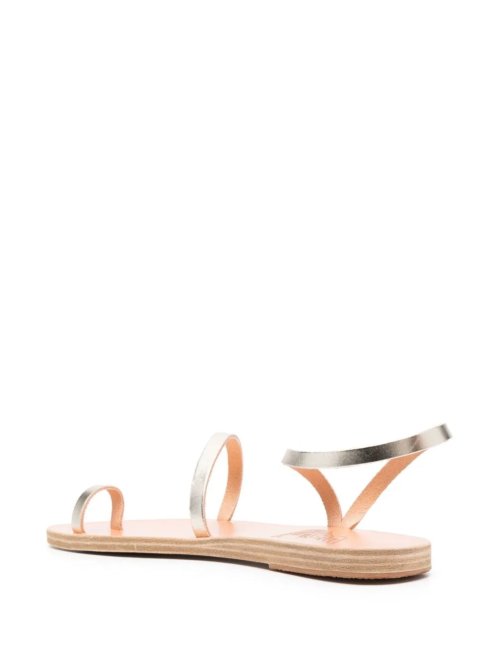 Сандалии Apli Eleftheria с эффектом металлик Ancient Greek Sandals, золотой — фото 3