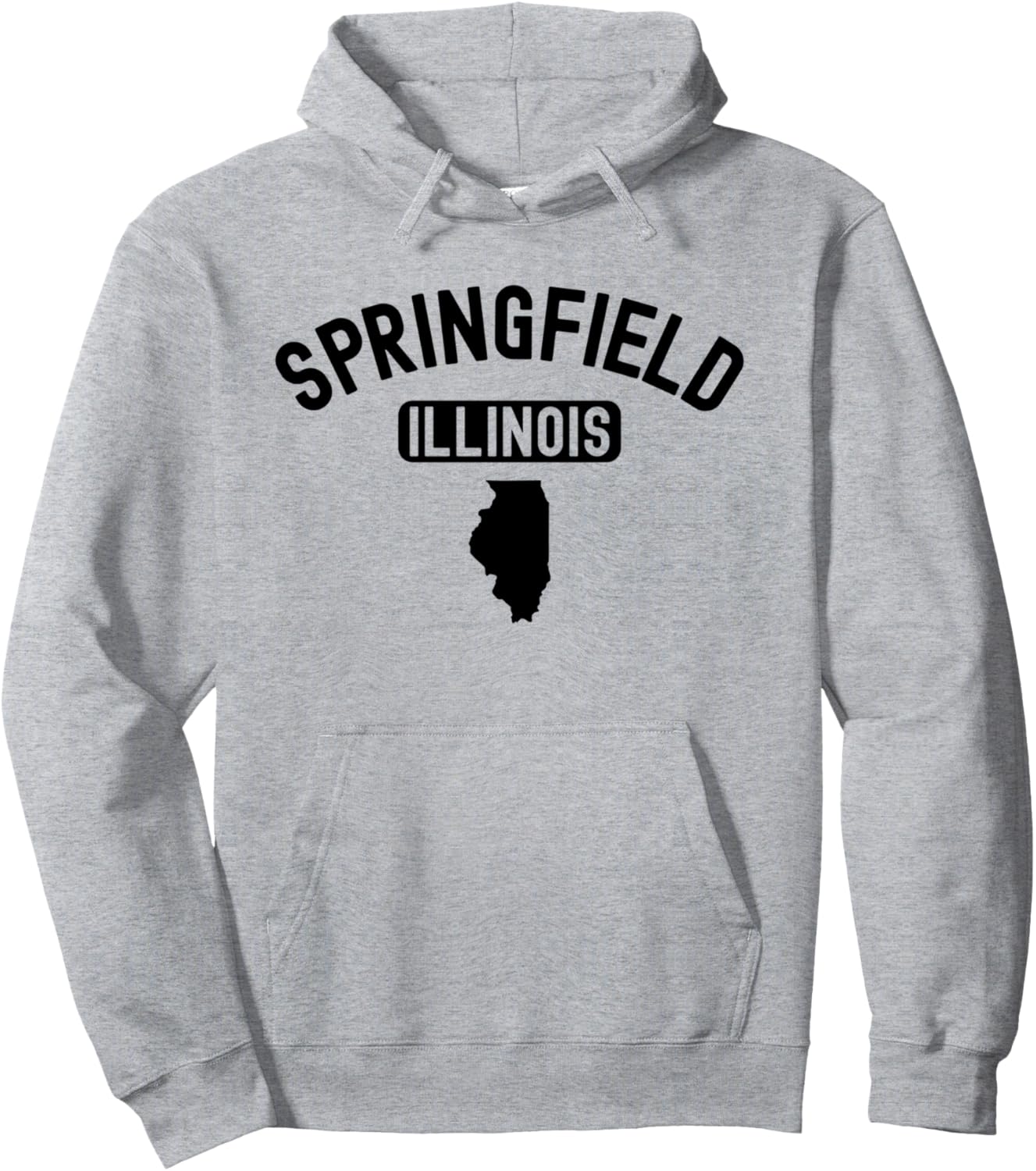 

Худи в стиле ретро 217, Спрингфилд, Иллинойс, Чикаго, ретро-винтаж Retro Illinois Tees, серый