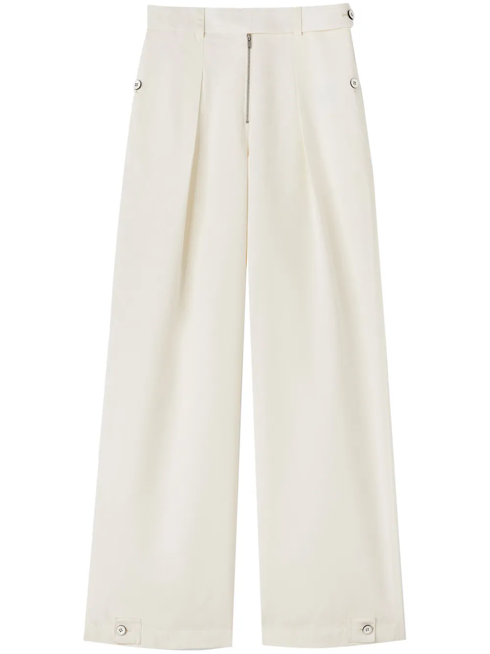 

Широкие брюки с завышенной талией JIL SANDER, белый