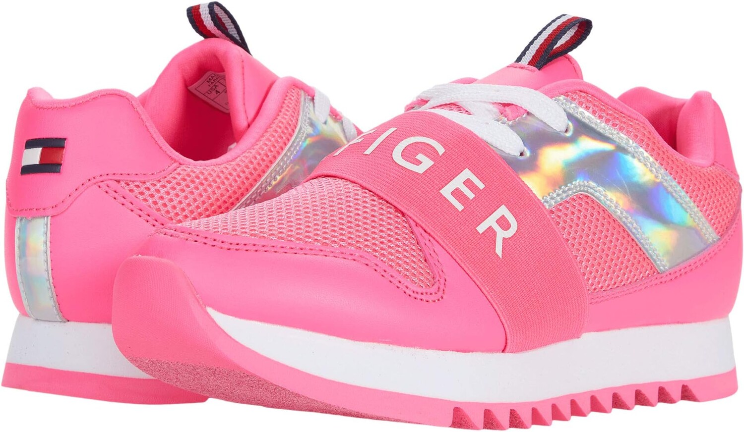 

Кроссовки Tommy Hilfiger Leslee Jogger, цвет Neon Pink Smooth/Mesh/Metallic