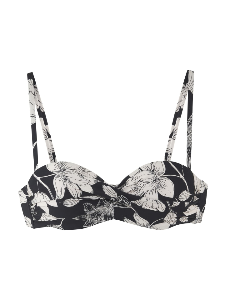 

Верх бикини s.Oliver, цвет schwarz-creme bedruckt