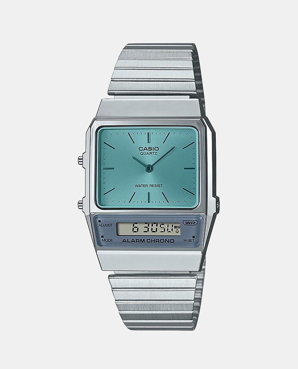 

Винтажные женские часы из цифровой стали AQ800EC2AEF Casio, серебро