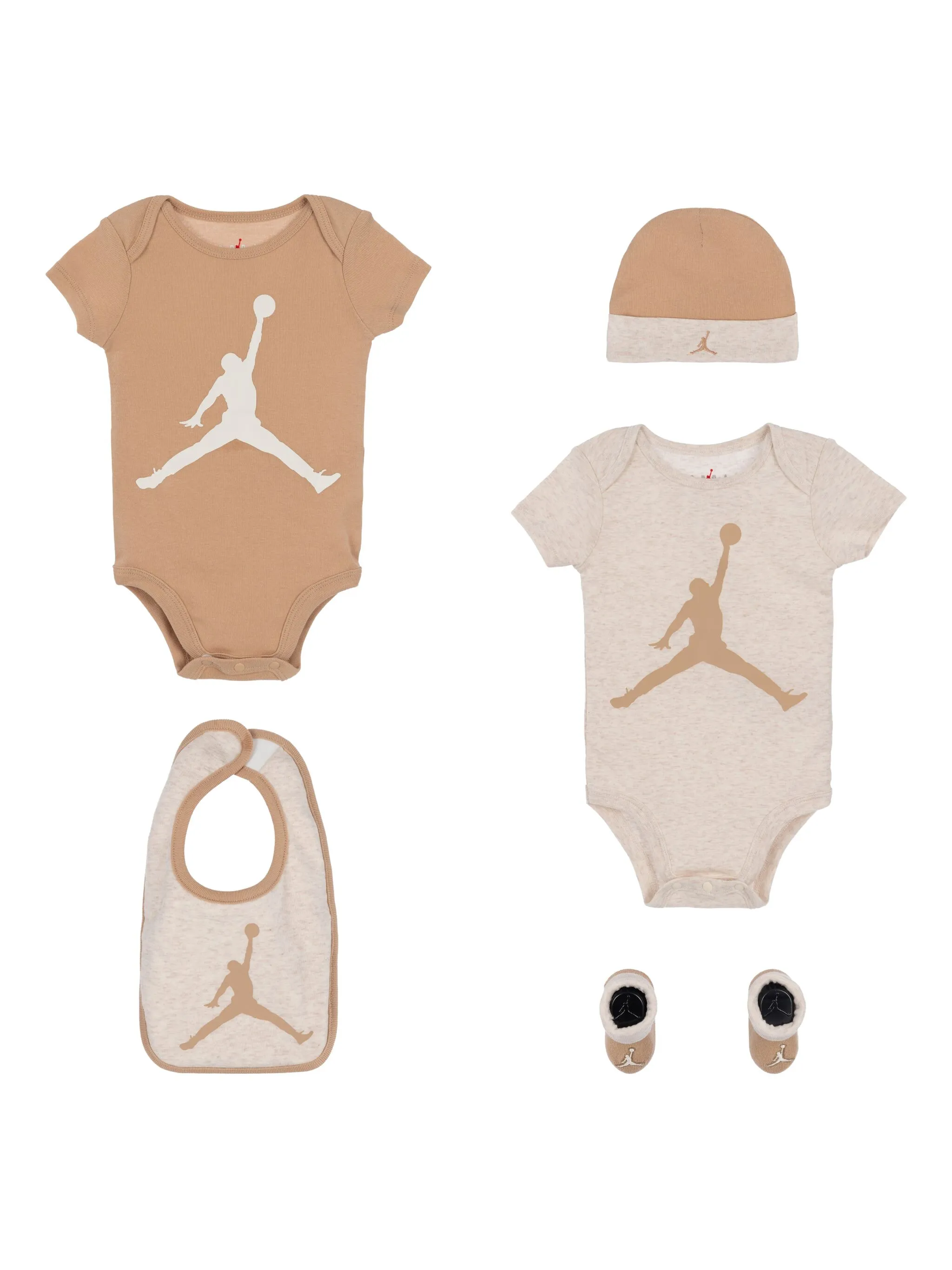 

Комплект из пяти предметов Jordan Kids, коричневый