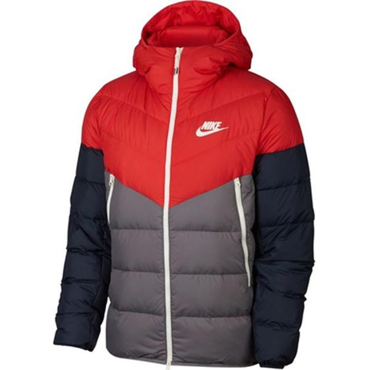 

Куртка пуховая мужская красно-сине-серая разноцветная Nike, Красный, Куртка пуховая мужская красно-сине-серая разноцветная Nike