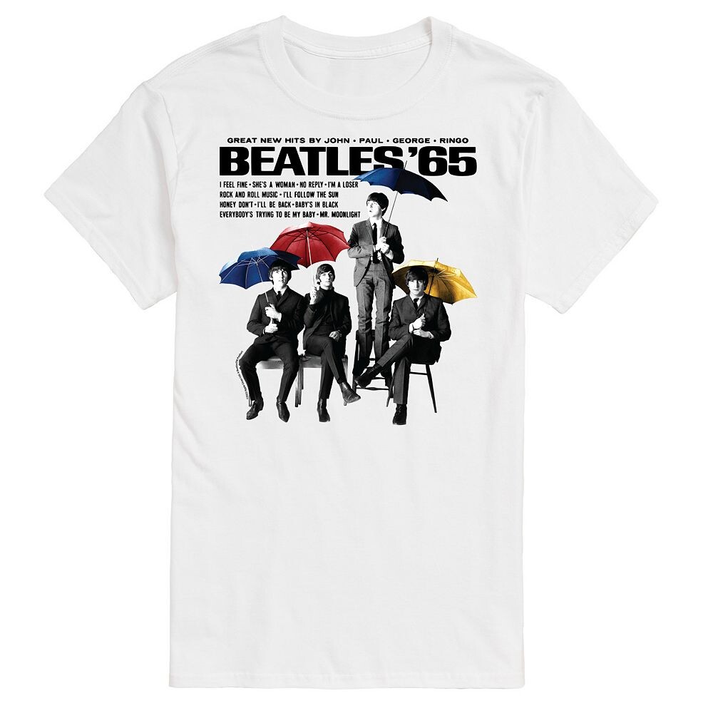 

Мужская футболка с рисунком The Beatles 65 Umbrellas Licensed Character, белый