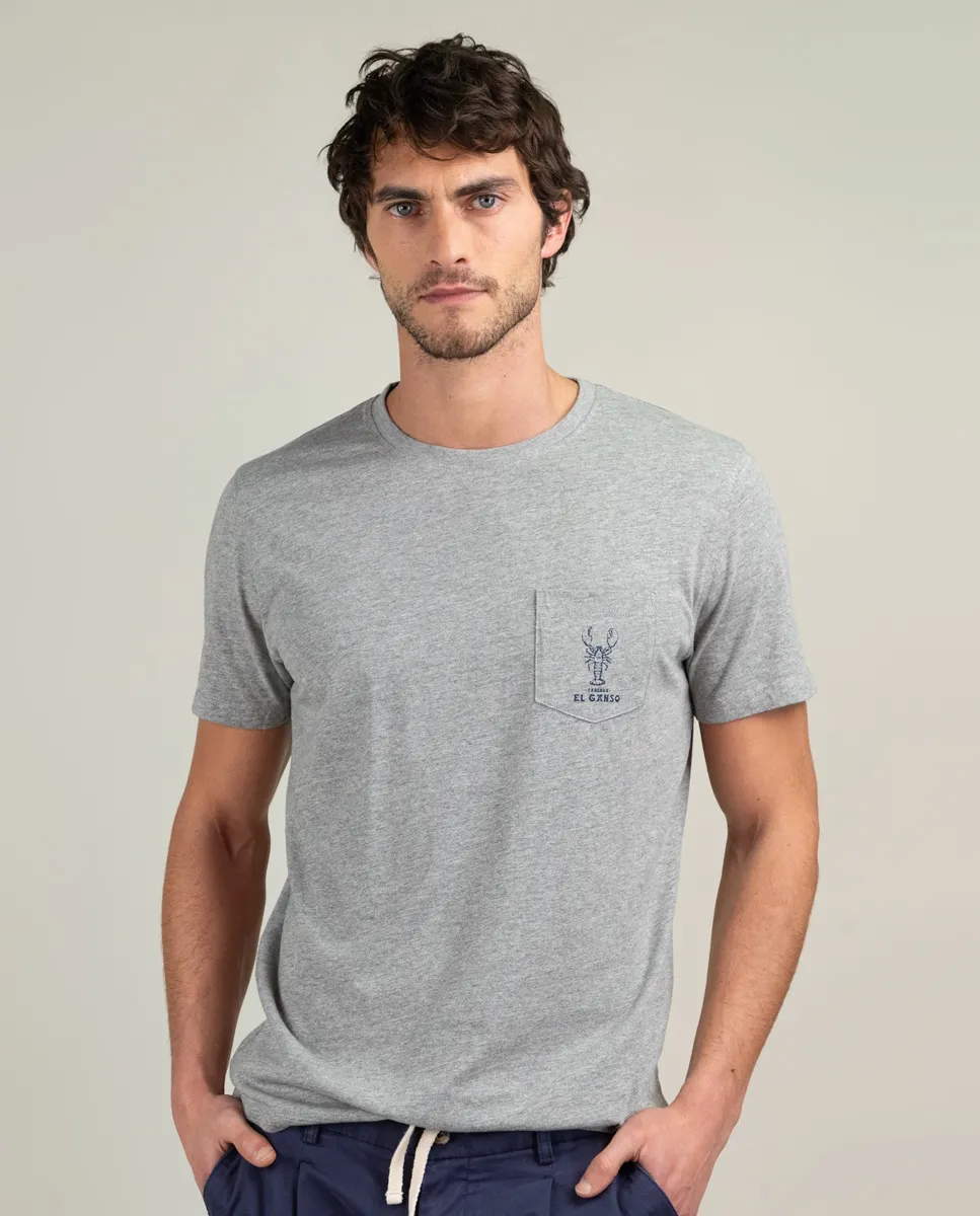 

Футболка мужская Garment Dyed Lobster El Ganso, серый