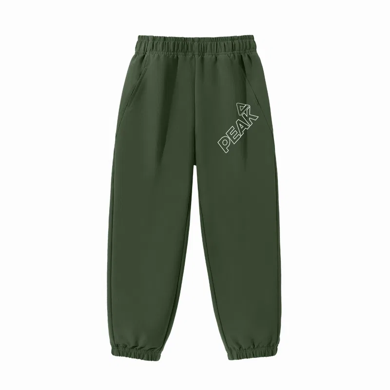 Детские карго-штаны PEAK Army Green Hollow Letter K