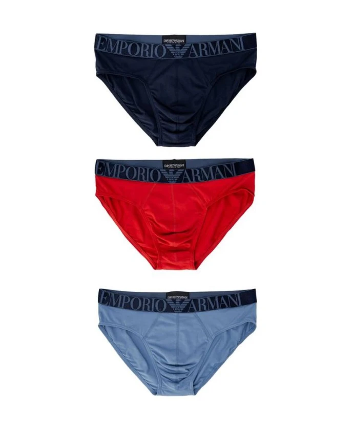 

Синие хлопковые трусы для мужчин Emporio Armani, мультиколор