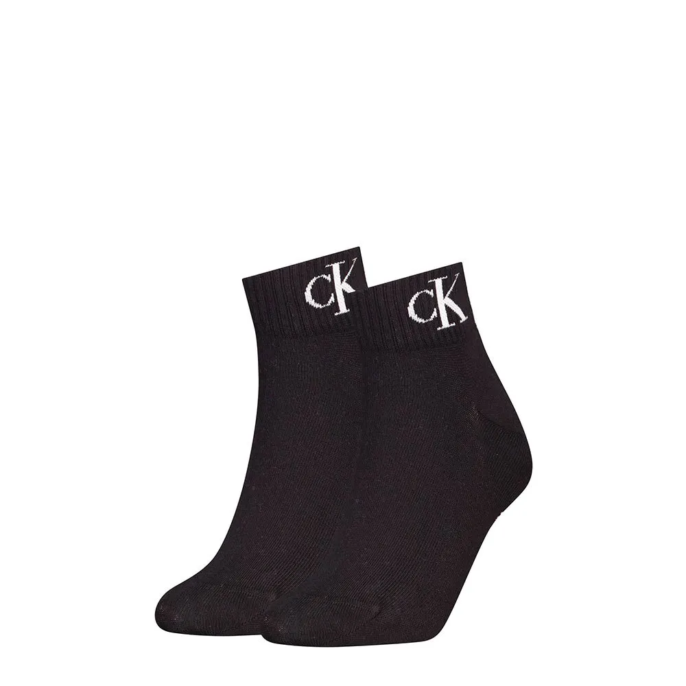 

Носки Calvin Klein 701228813 Quarter short 2 units, черный