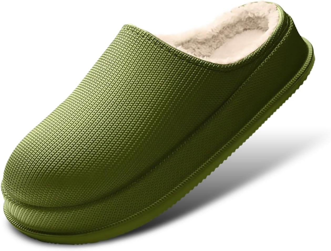 

Ортопедические тапочки PGFEK с широкой носовой частью, водонепроницаемые зимние домашние тапочки из ЭВА, мягкая теплая обувь для женщин и мужчин, зеленый