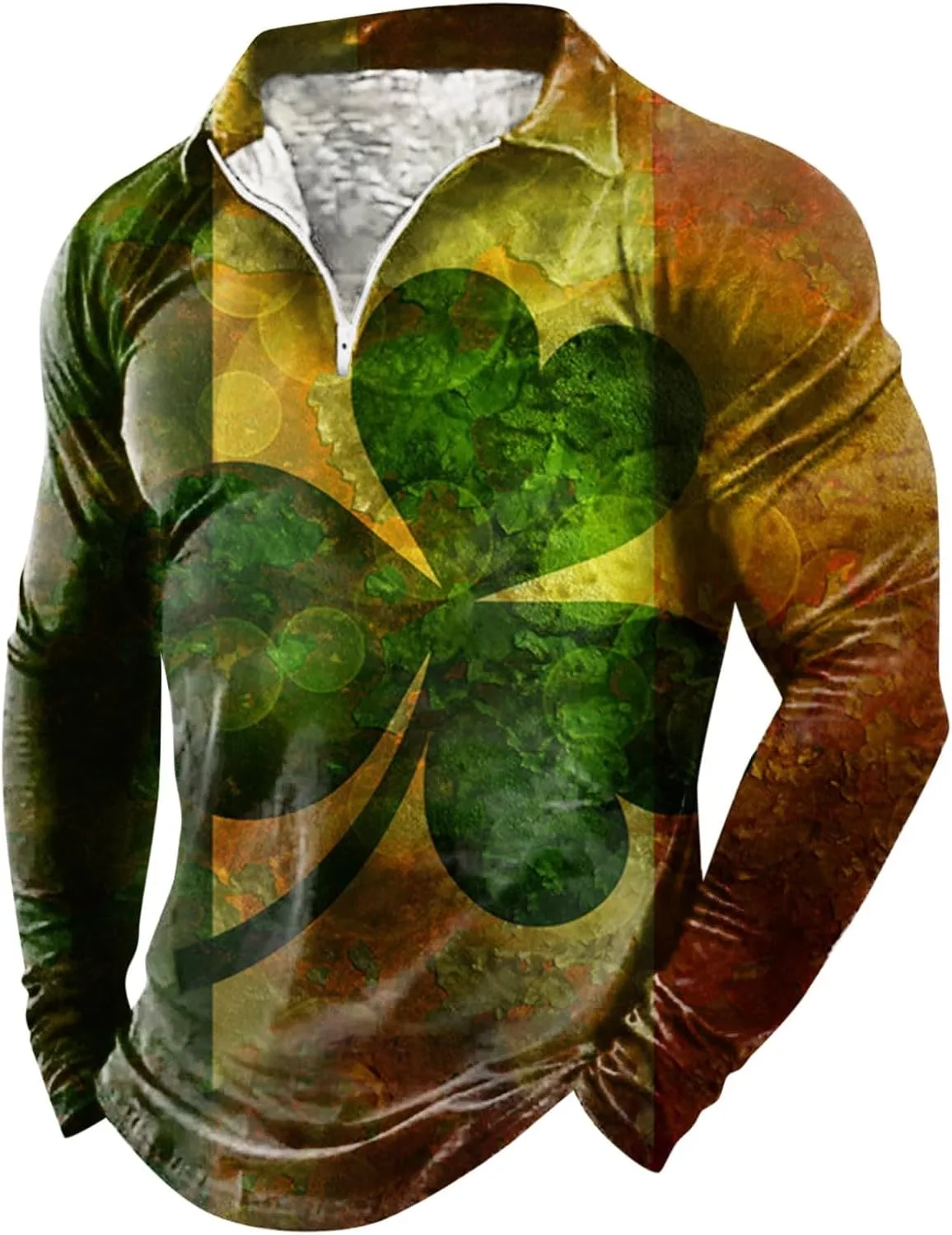 

Мужской свитшот с принтом Shamrock в стиле Casual для Дня Святого Патрика Mgoohoen