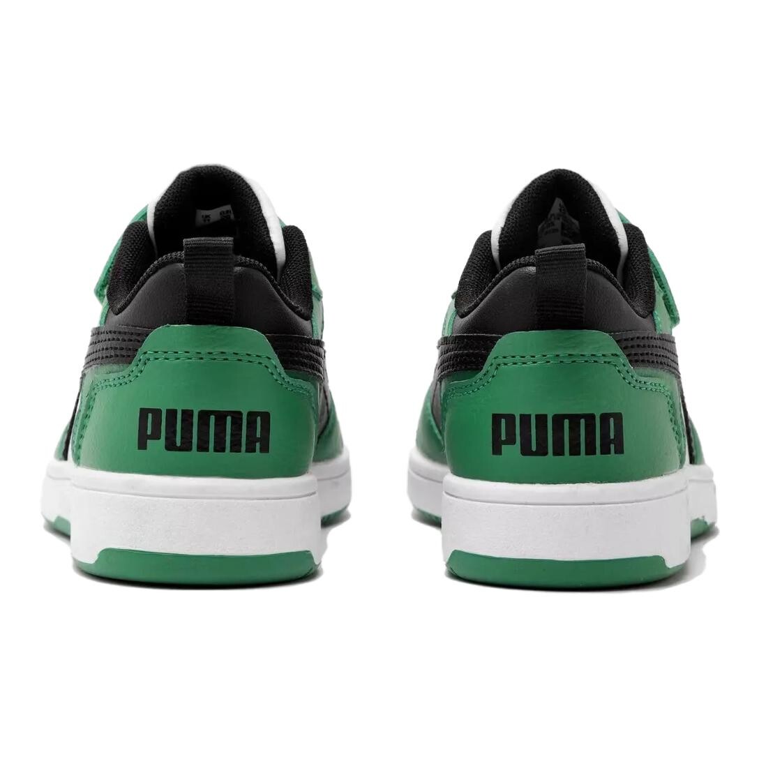 Rebound V6 Kids Скейтбординг Кроссовки Детские Низкие Зеленые/Черные Puma, зеленый/черный — фото 4