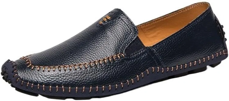 Туфли Oxford из натуральной кожи, синие DUYHBAWRS