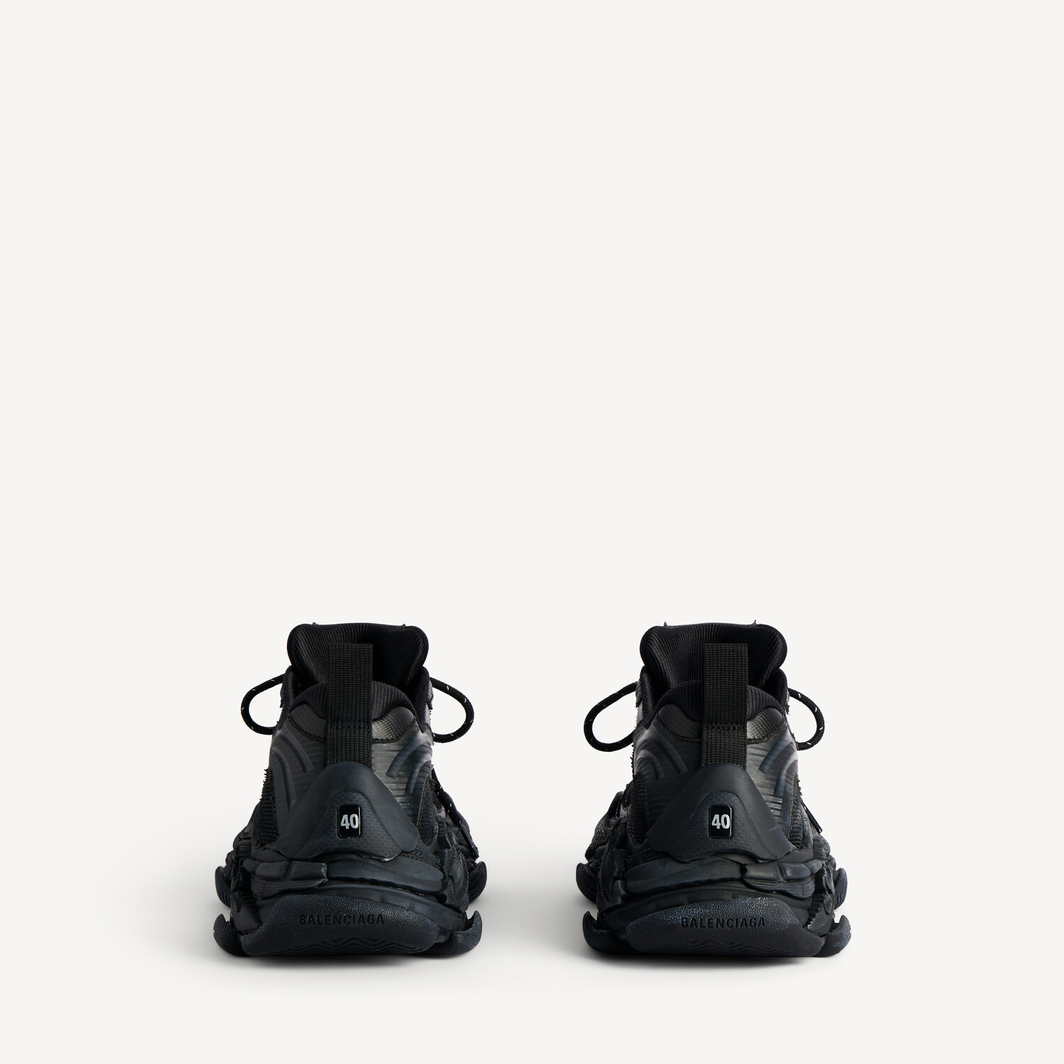 BALENCIAGA Женские кроссовки Triple S.2 в черном/темно-сером цвете — фото 3