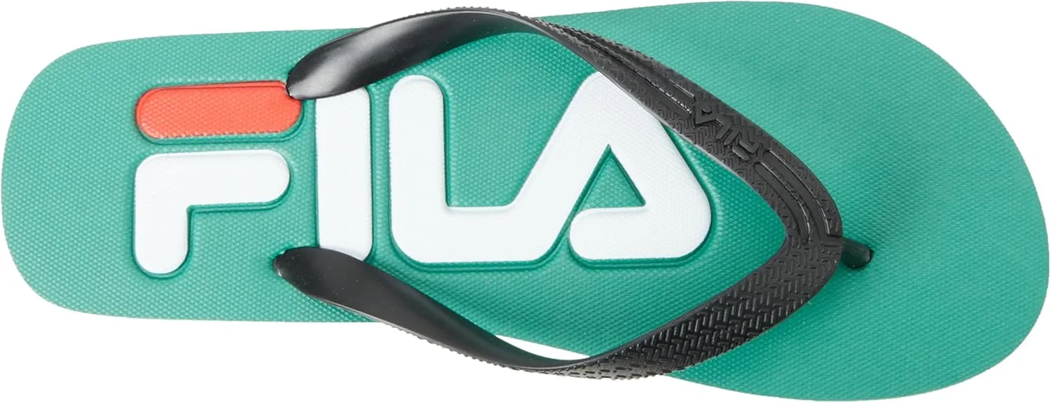Мужские сандалии Fila Troy с мягкими искусственными ногтями, черный/зеленый — фото 3