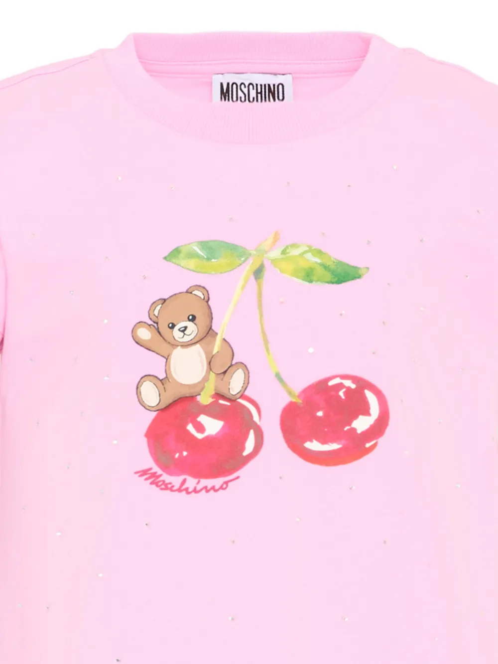 Футболка "Медвежонок" Moschino Kids, розовый — фото 3