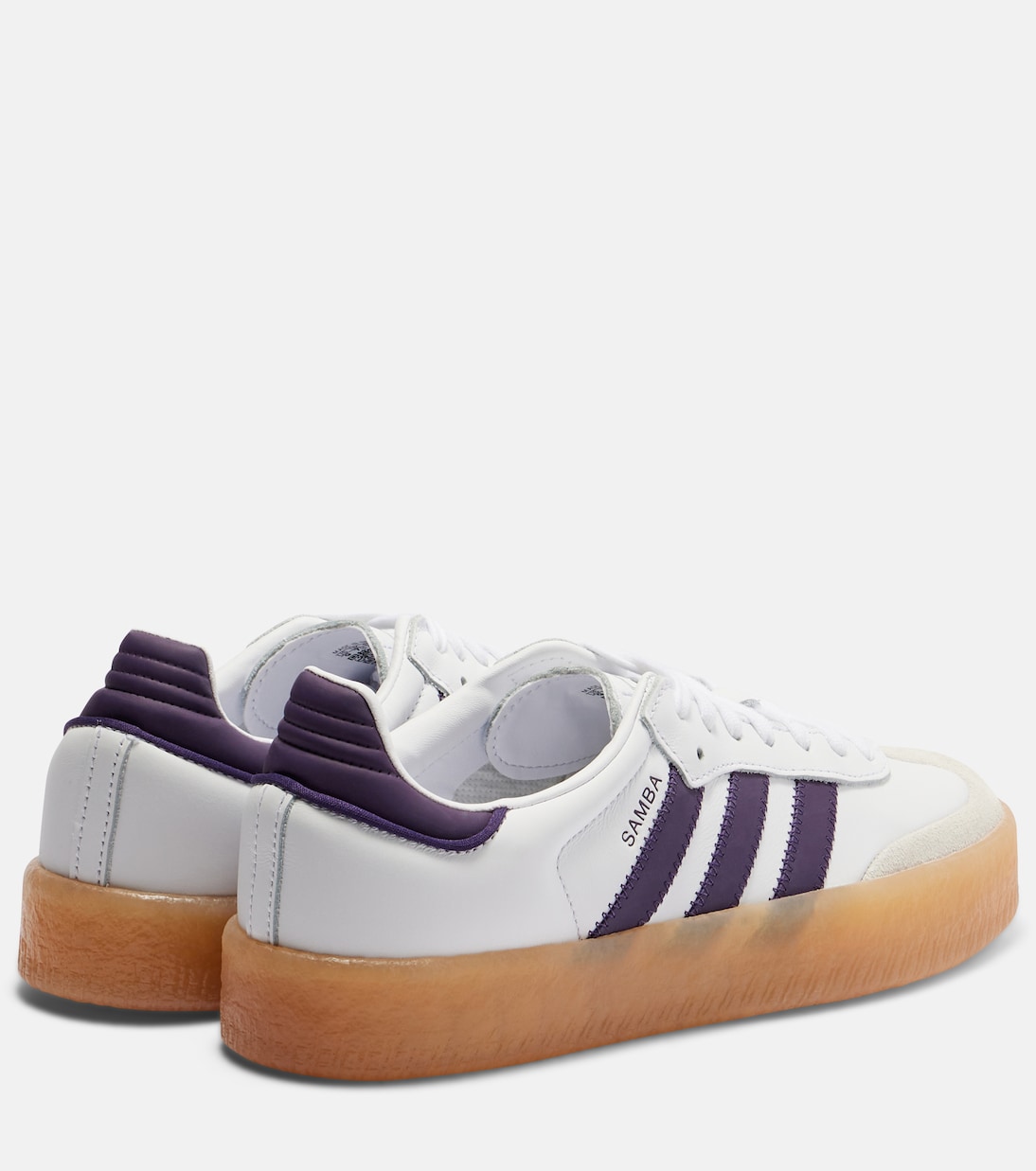 Кроссовки Sambae из кожи и замши Adidas, Ftwr White/Off White/Aurora — фото 2