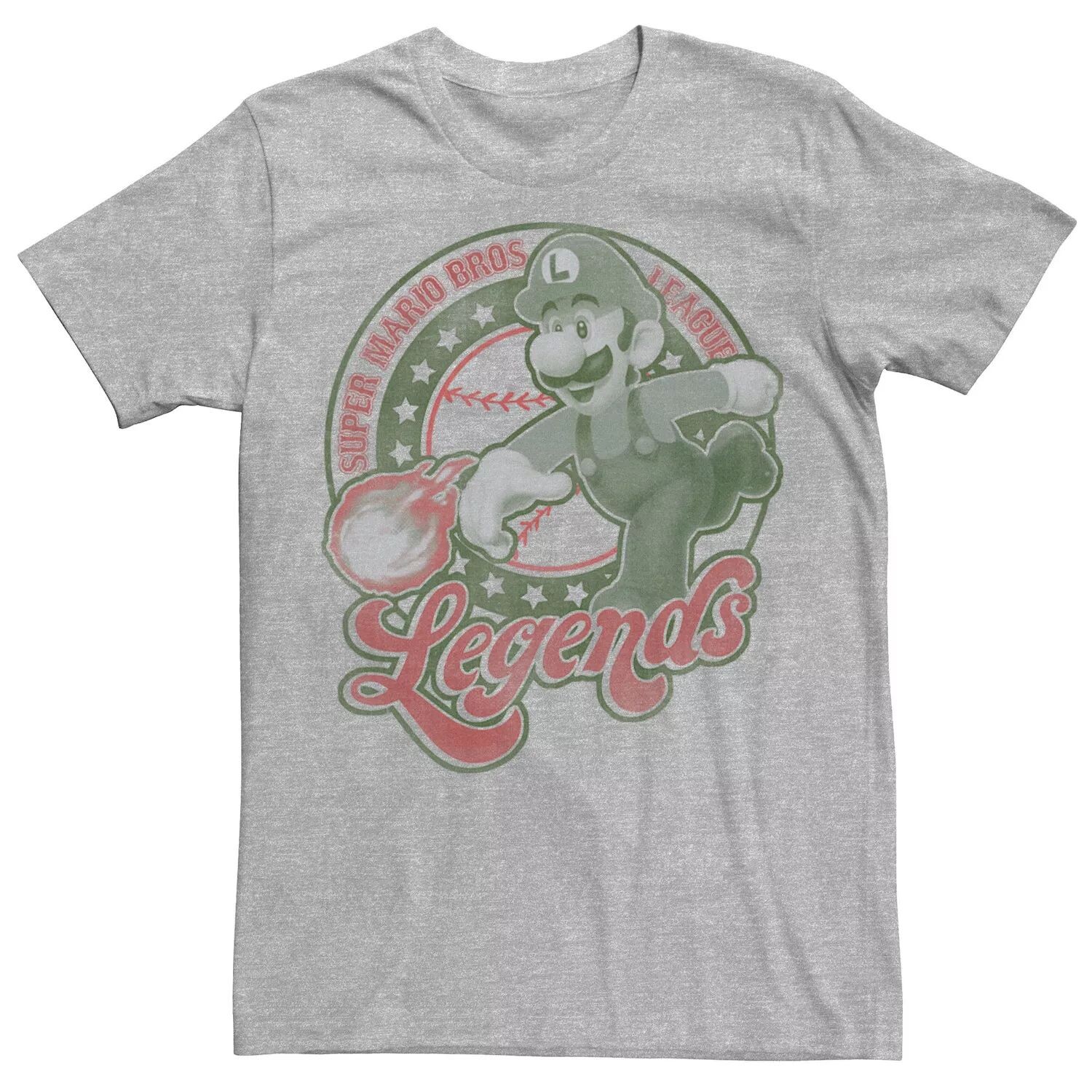 

Мужская футболка Super Mario Luigi Fireball Legends Licensed Character