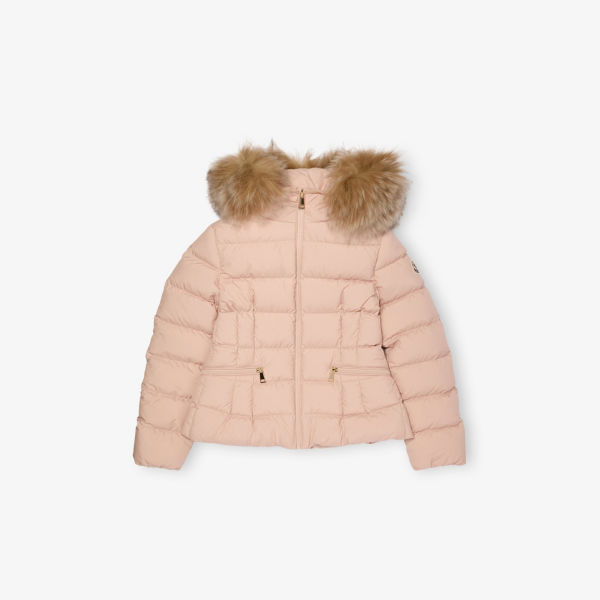 

Куртка Moncler Boedette утепленная с капюшоном для детей 4-14 лет, розовый