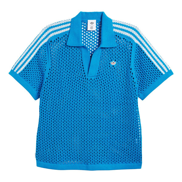 

Рубашка поло x Clot fw24 вязаная крючком рубашка поло азиатские размеры Adidas, синий