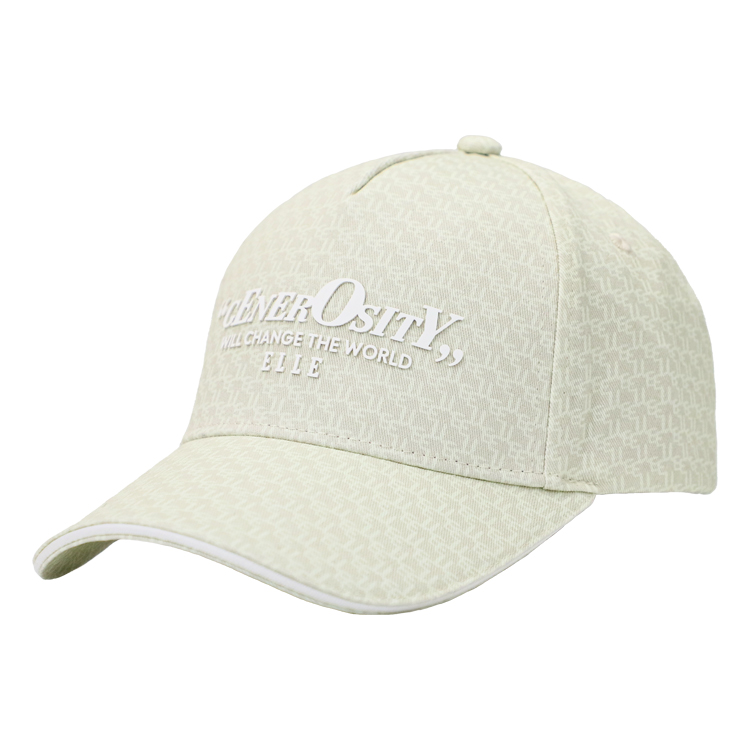 

Хлопковая бейсболка Unisex ELLE, светло-бежевый оранжевый