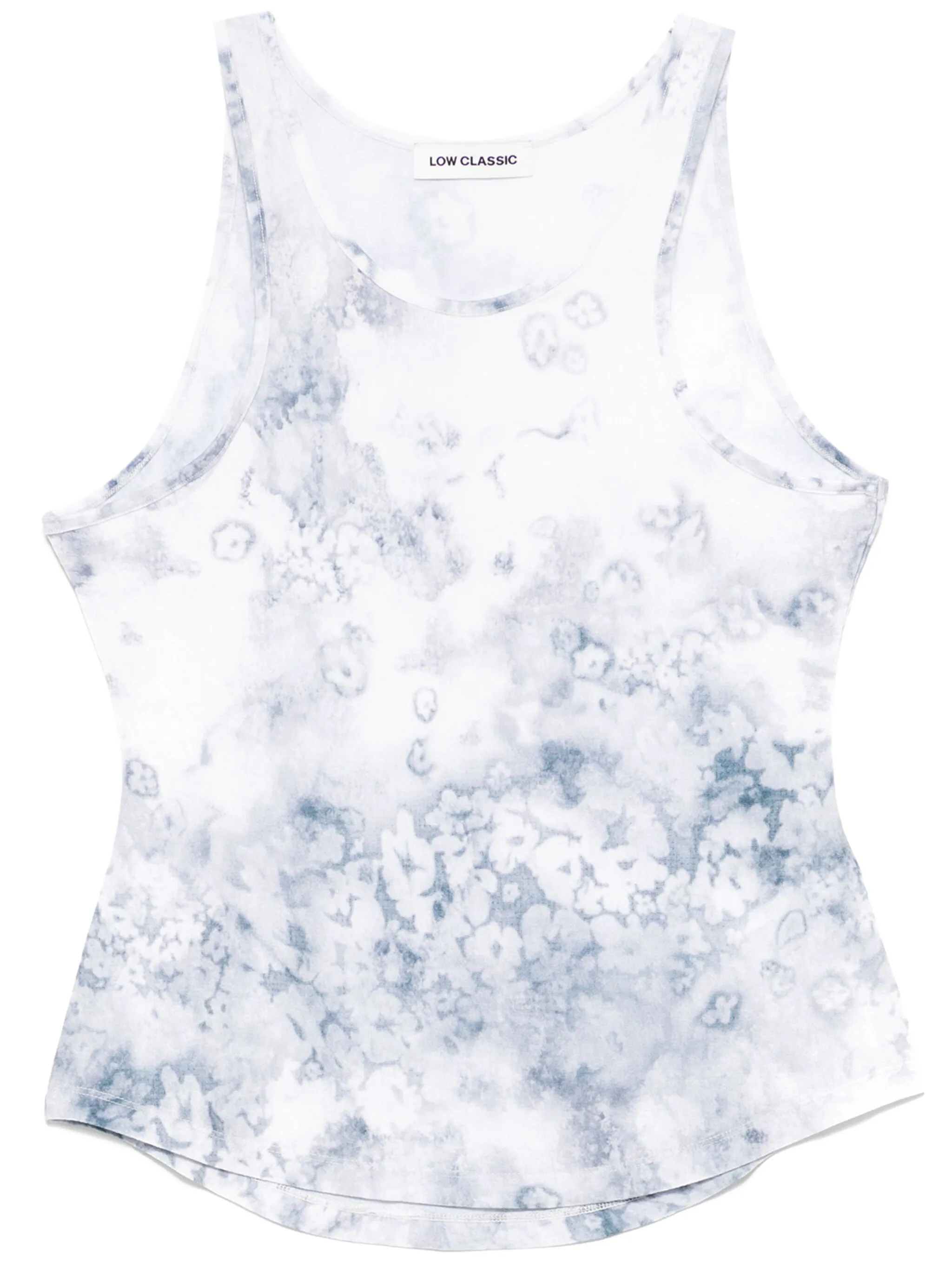 

Топ с цветочным принтом Low Classic, серый