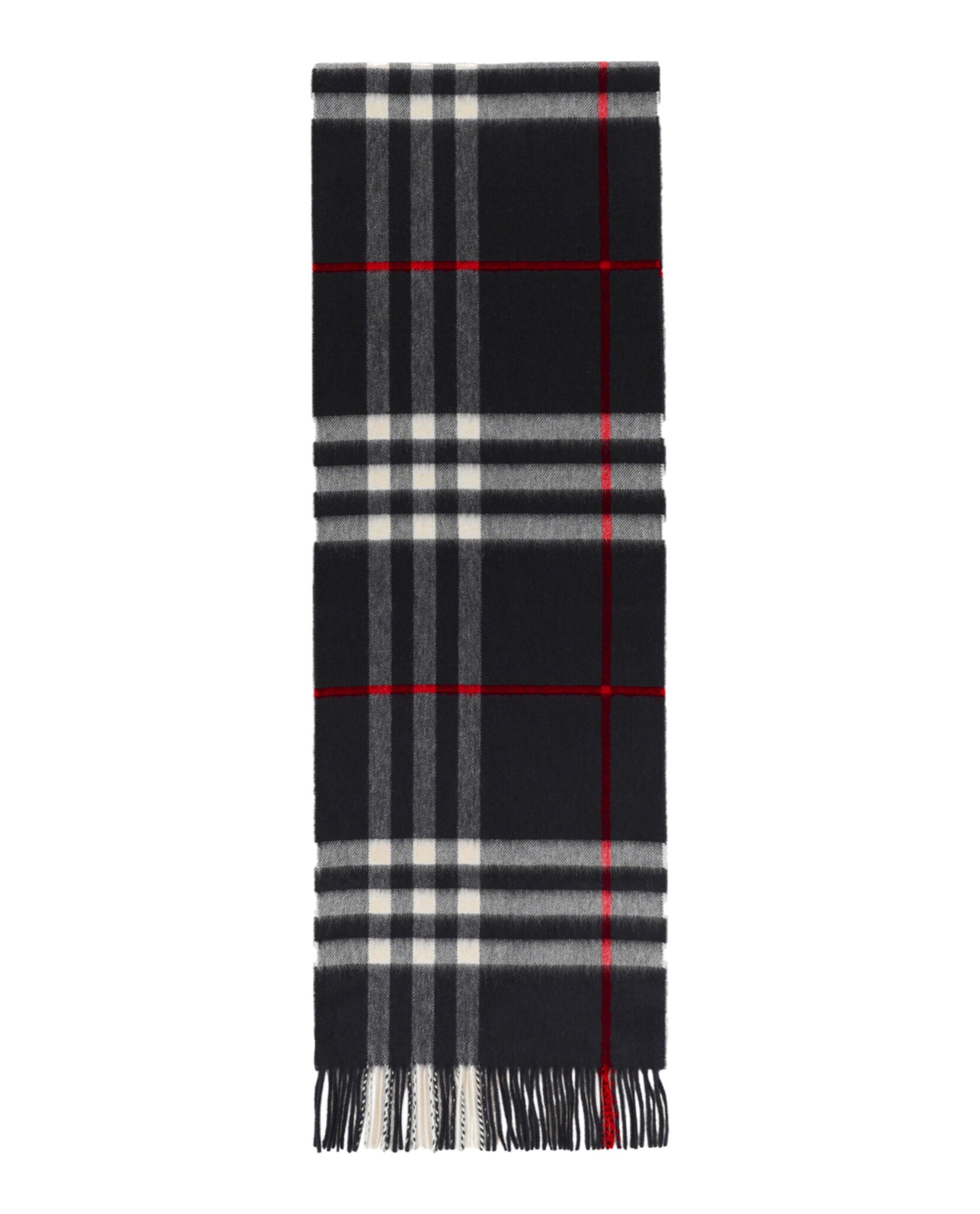 

Шарф из кашемира в клетку Burberry, темно-синий