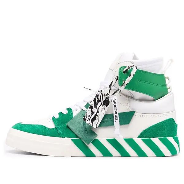 

Кроссовки vulcanized high-top 'green white' Off-White, зеленый