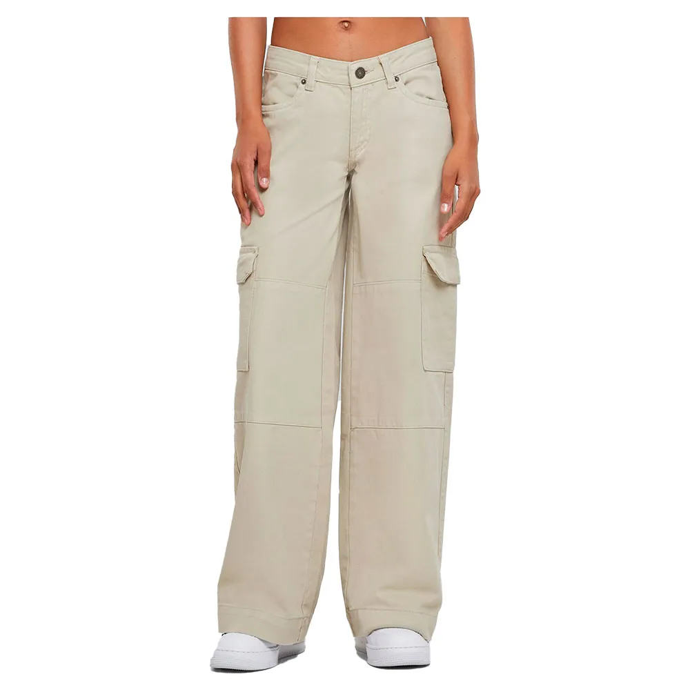 

Джинсы-карго Urban Classics с низкой посадкой, бежевый