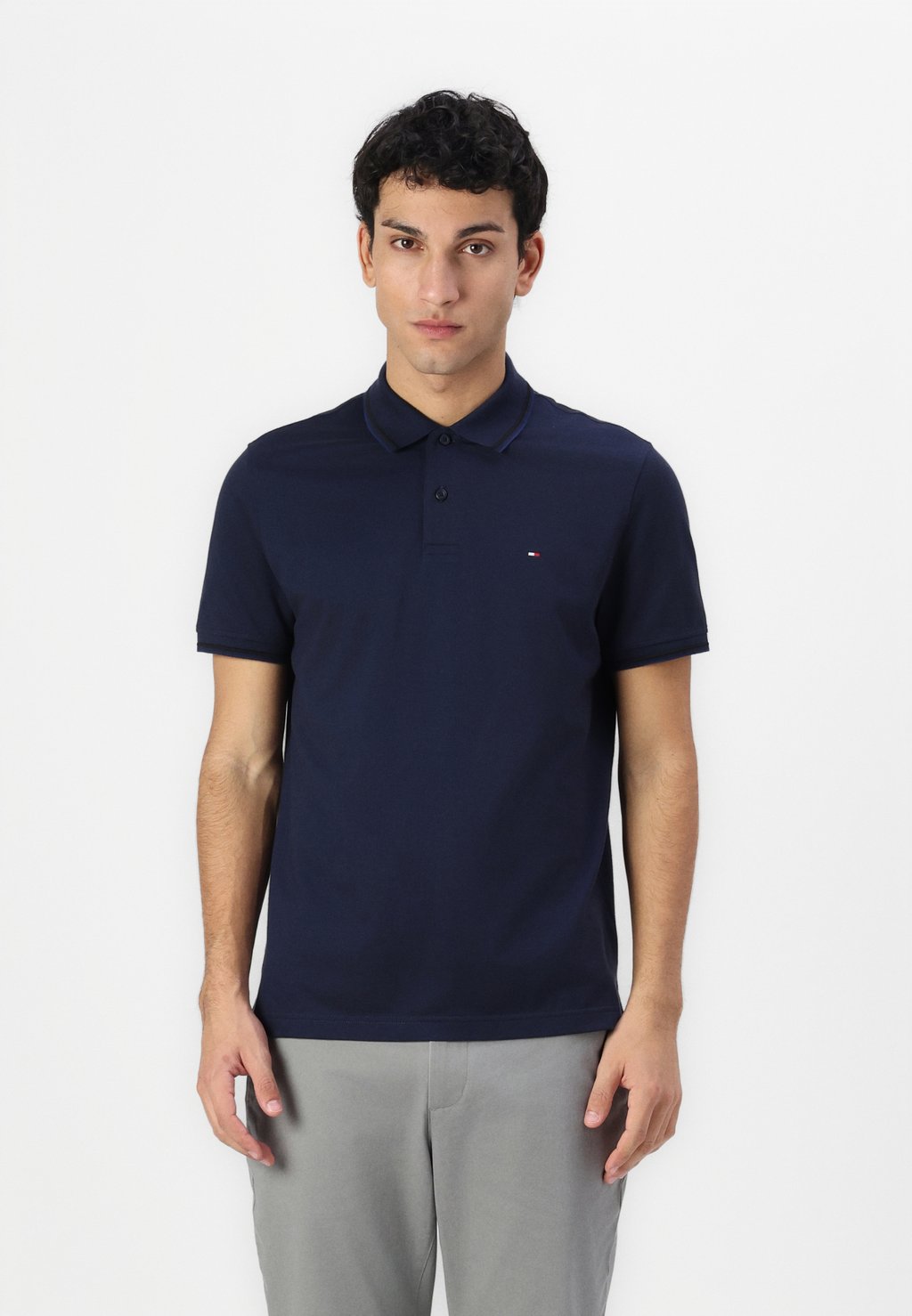 

Поло TWO TONE Tommy Hilfiger, синий