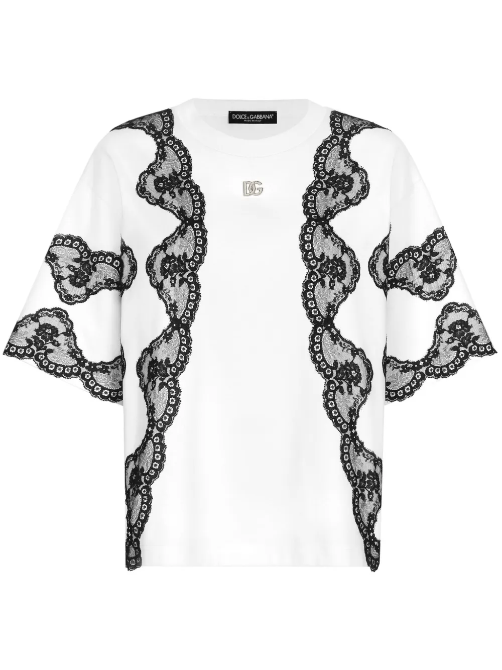 Футболка со шнурками Dolce & Gabbana, белый