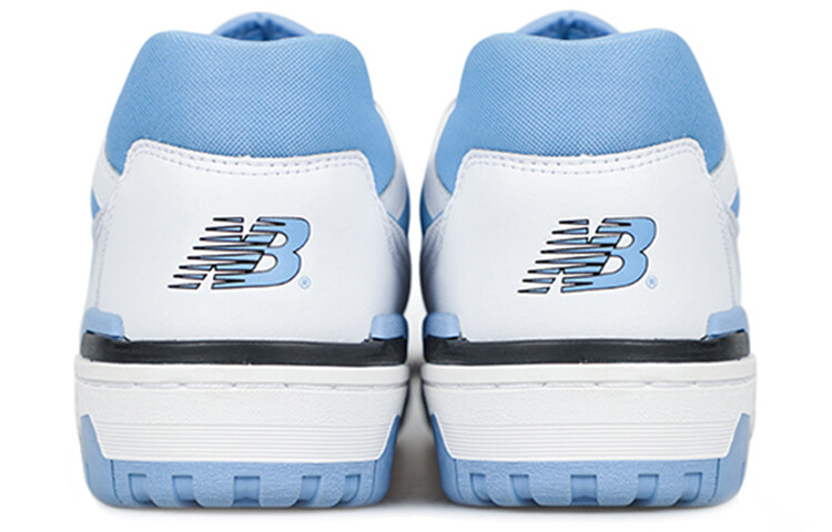 Кроссовки New Balance NB 550 Vintage Basketball Unisex, белый/голубой — фото 4