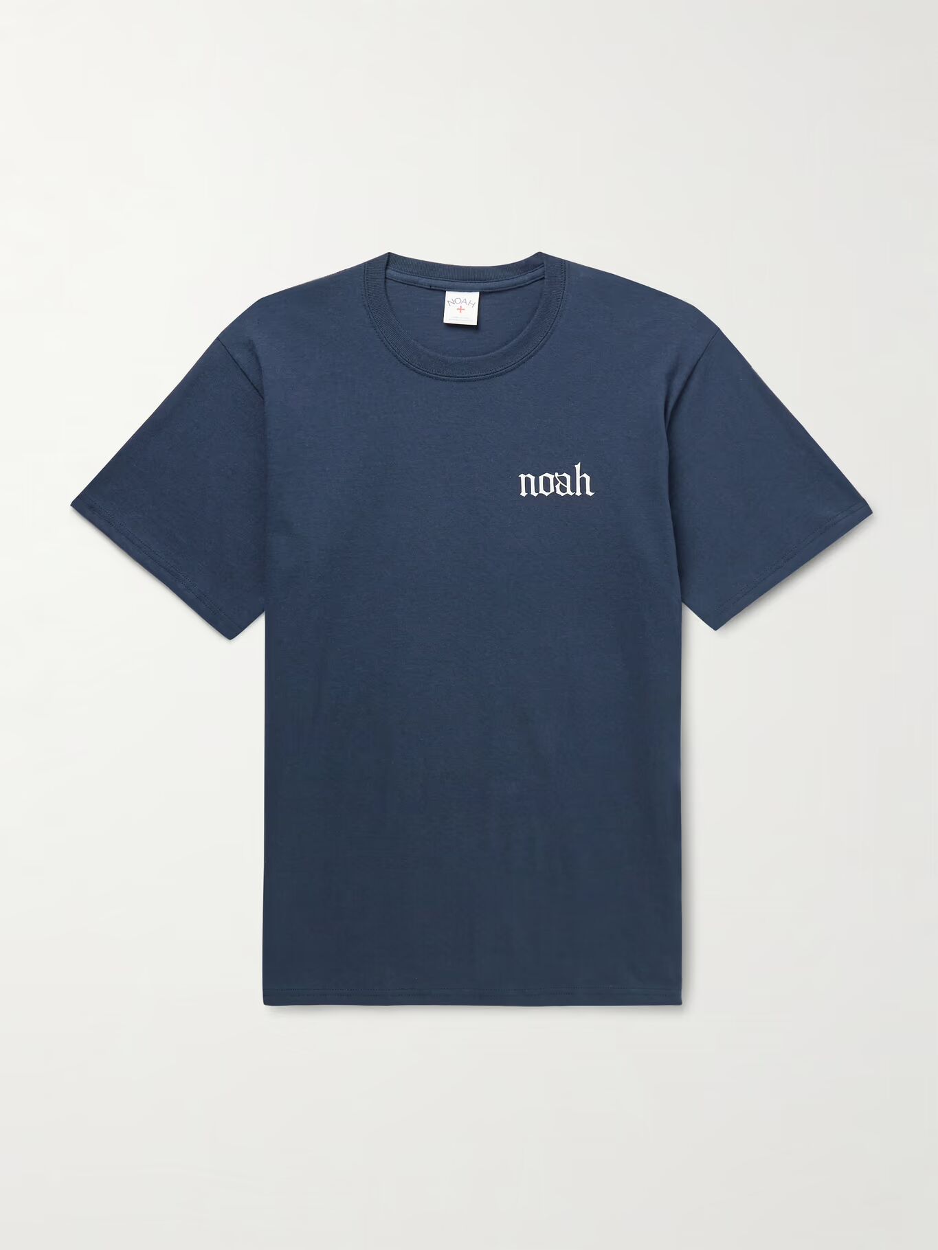 

Футболка Slim-Fit из хлопкового джерси с логотипом NOAH, темно-синий