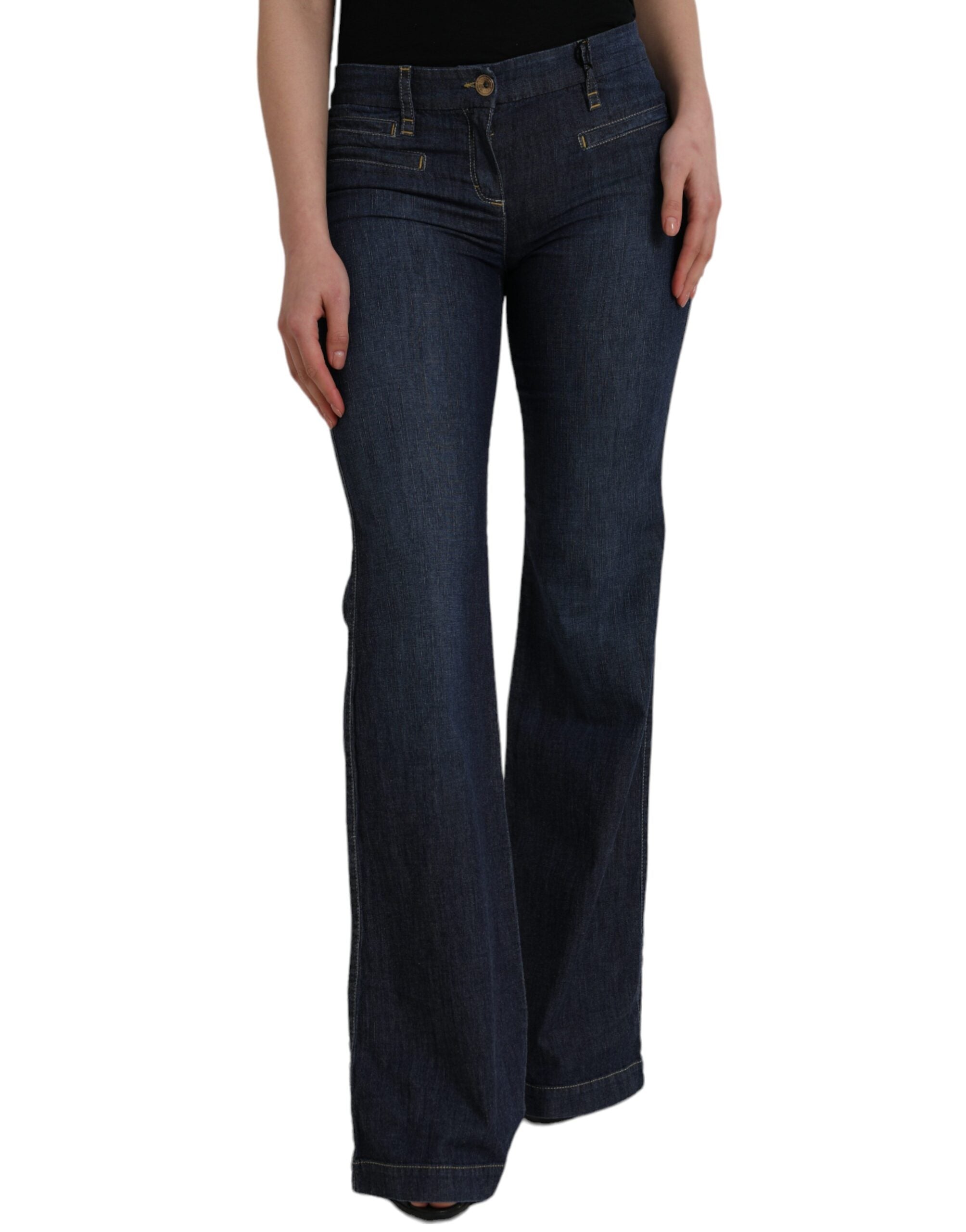 

Женские хлопковые джинсы PLEIN SUD Bootcut, синий