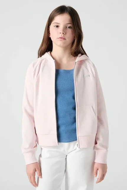 Толстовка детская на молнии Meet and Greet Levi's, розовый