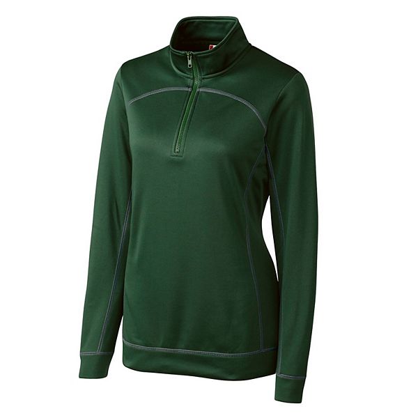 

Helsa женский полузастегивающийся вязаный пуловер Clique, Bottle Green