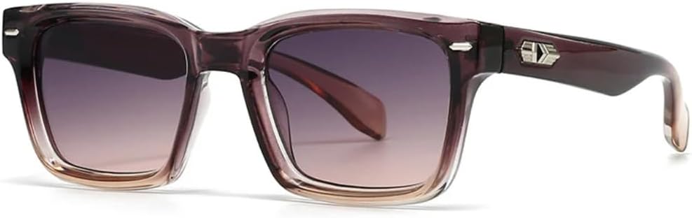 

Женские солнцезащитные очки с градиентным переходом цвета, защита от УФ-излучения UV400, ретро-дизайнерские солнцезащитные очки, мужские солнцезащитные очки SZVVBKK, Purple Tea Grey Pink