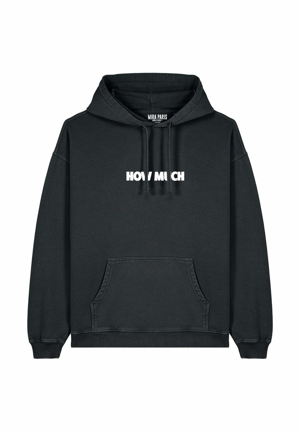 

Толстовка HOW MUCH EMBROIDERY UNISEX VINTAGE con cappuccio Mira Paris, металлик сине-черный