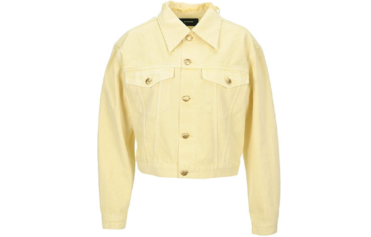 

WE11DONE Желтая джинсовая куртка унисекс, Yellow