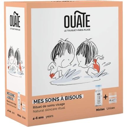 

OUATE Mes Soins à Bissous Discovery Набор для ухода за лицом для детей 4-6 лет - 1 увлажняющее средство 30 мл + 1 очищающее средство для лица 150 мл - Веганские формулы - Сделано во Франции Neeliup