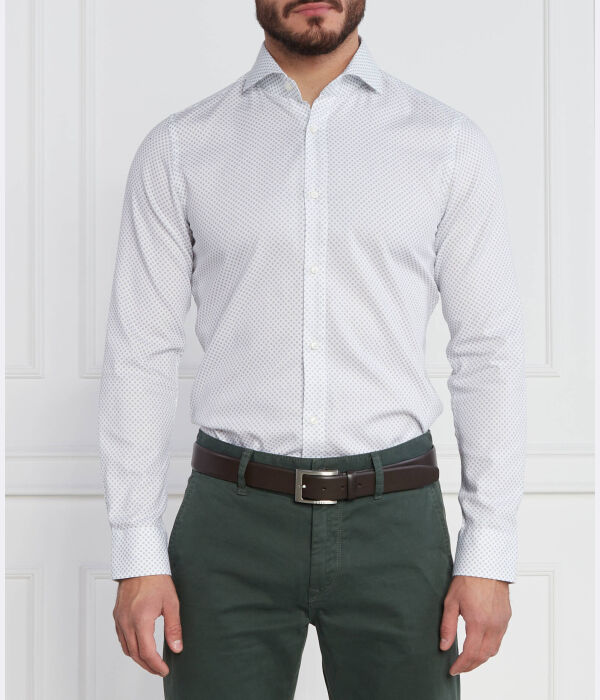 

Рубашка Joop! Расписная Slim Fit, белый
