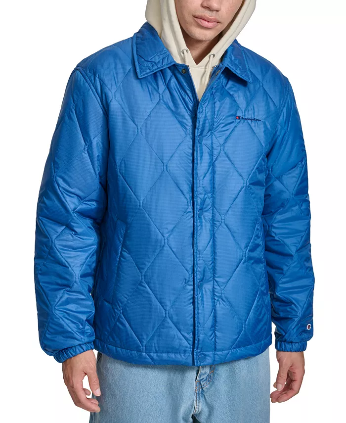 

Мужская стеганая куртка Diamond Quilted Coaches Jacket Champion, синий