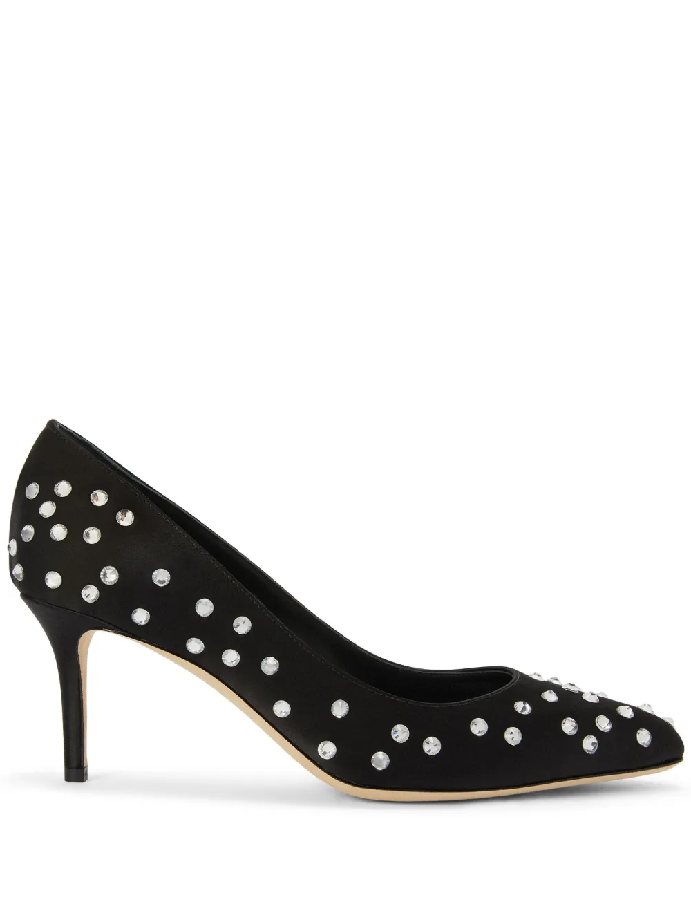 Атласные туфли Jakye Precious 70 Giuseppe Zanotti, черный