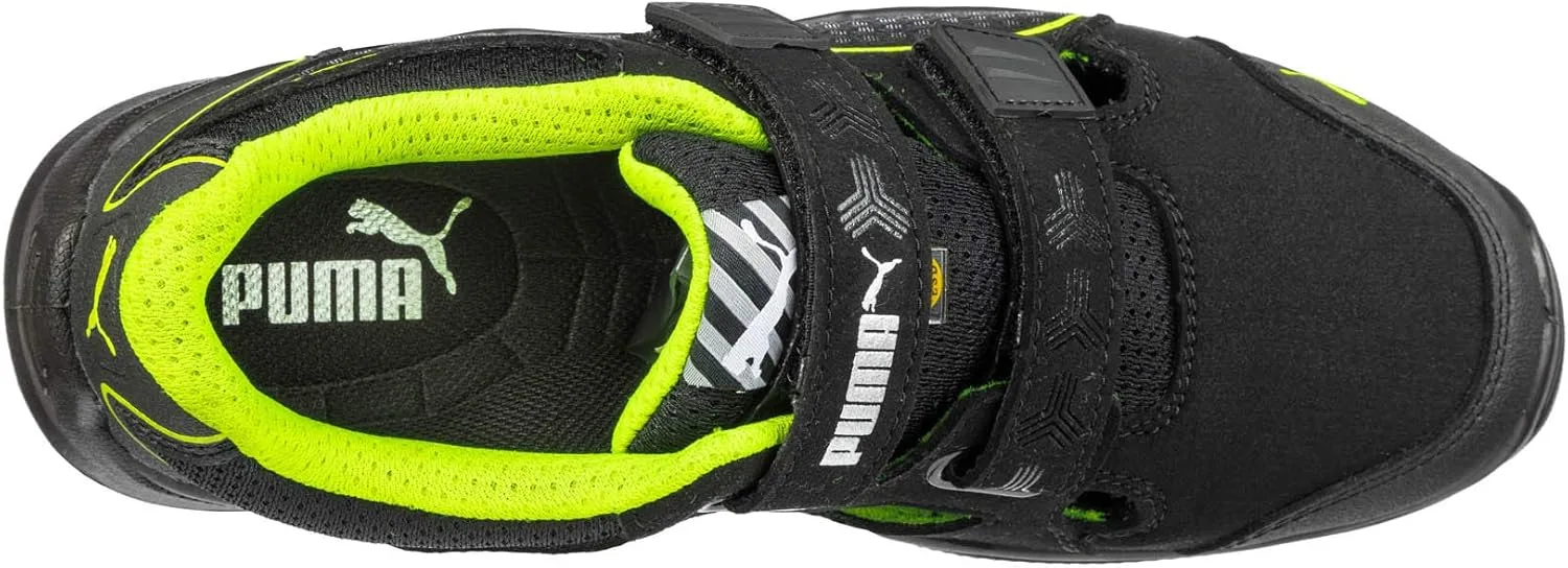 Кроссовки защитные PUMA Safety Neodyme Green Low S1P ESD SRC с защитной стекловолоконной защитой маллических вставок, мужские — фото 2