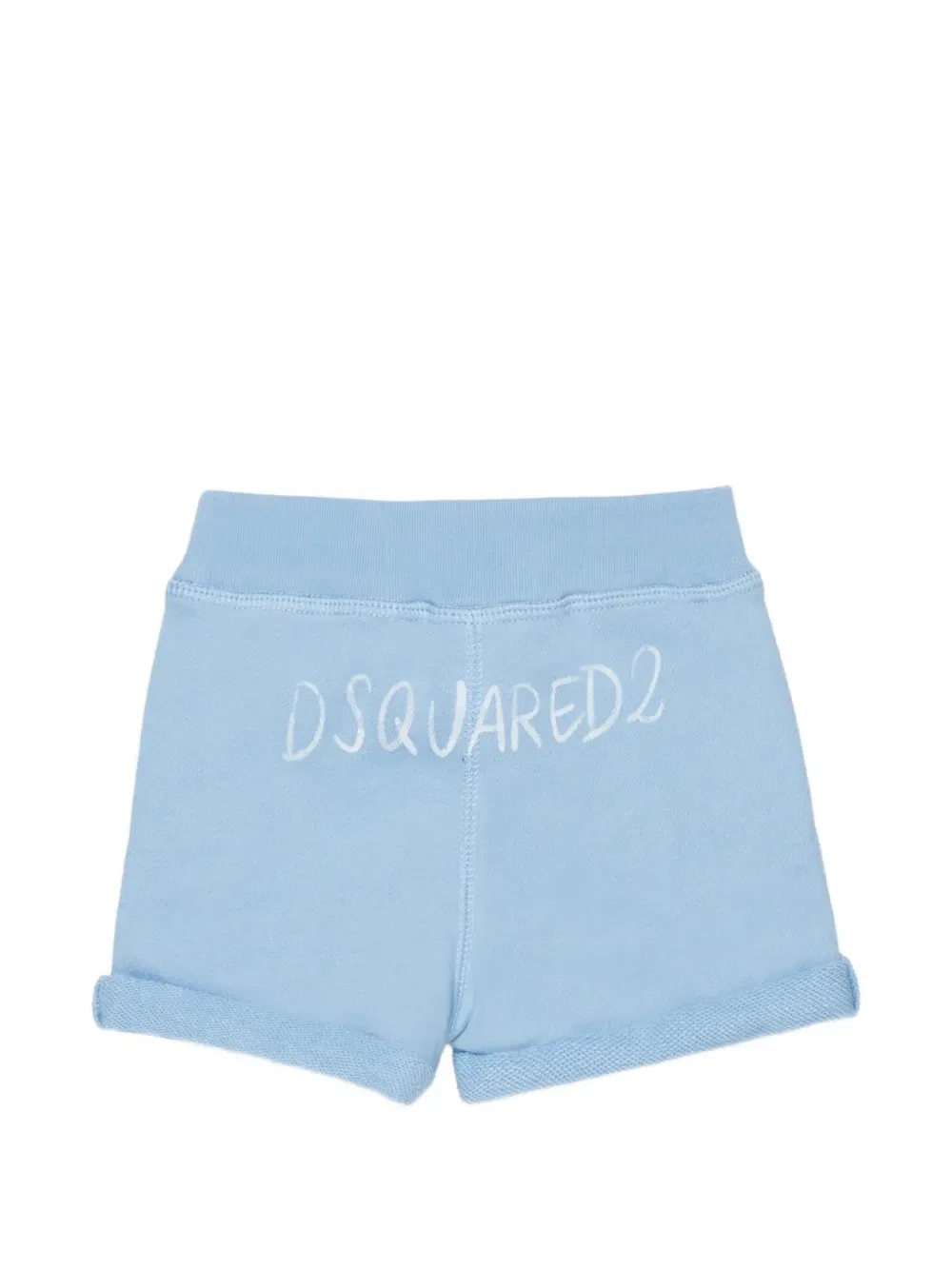 Шорты с подвернутым краем и завязками Dsquared2 Kids, синий — фото 2