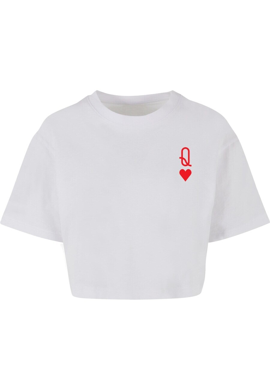 

Футболка Merchcode Shirt Hugs & Love - Queen of Hearts, белый